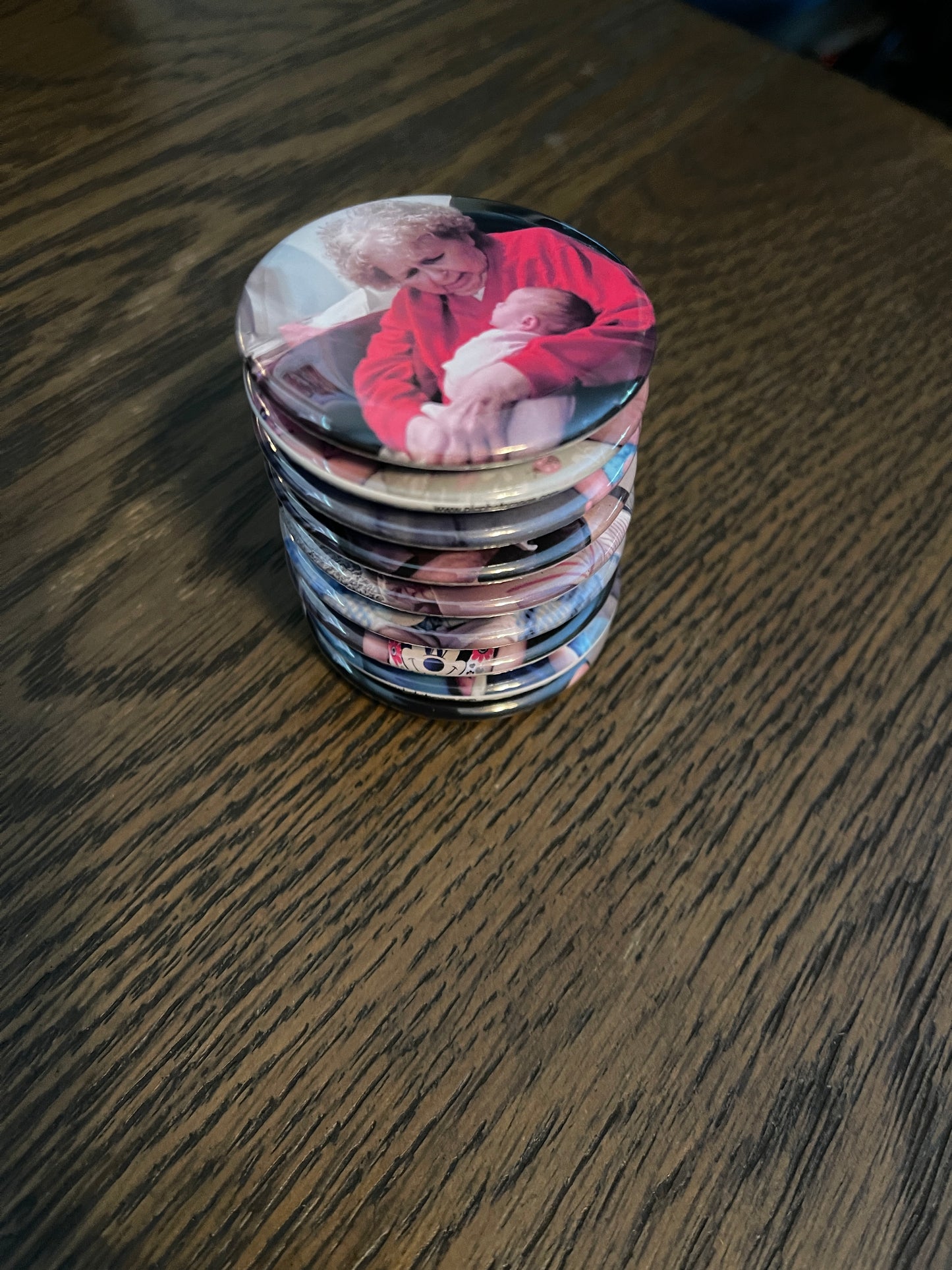 📸 Custom 2” Circle Photo Magnets – Set of 9