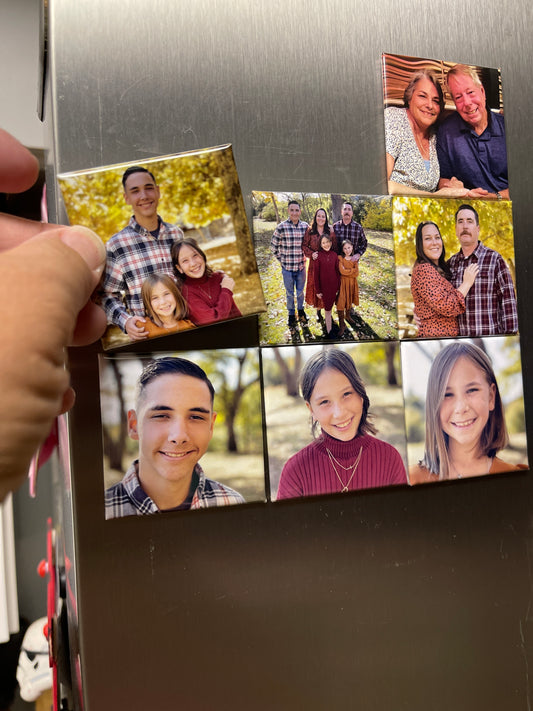 πΈ Custom 2x2 Square Photo Magnets β Set of 9