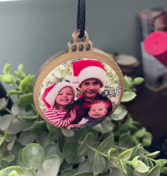 Double-Sided 2 inch Custom Christmas Ornament