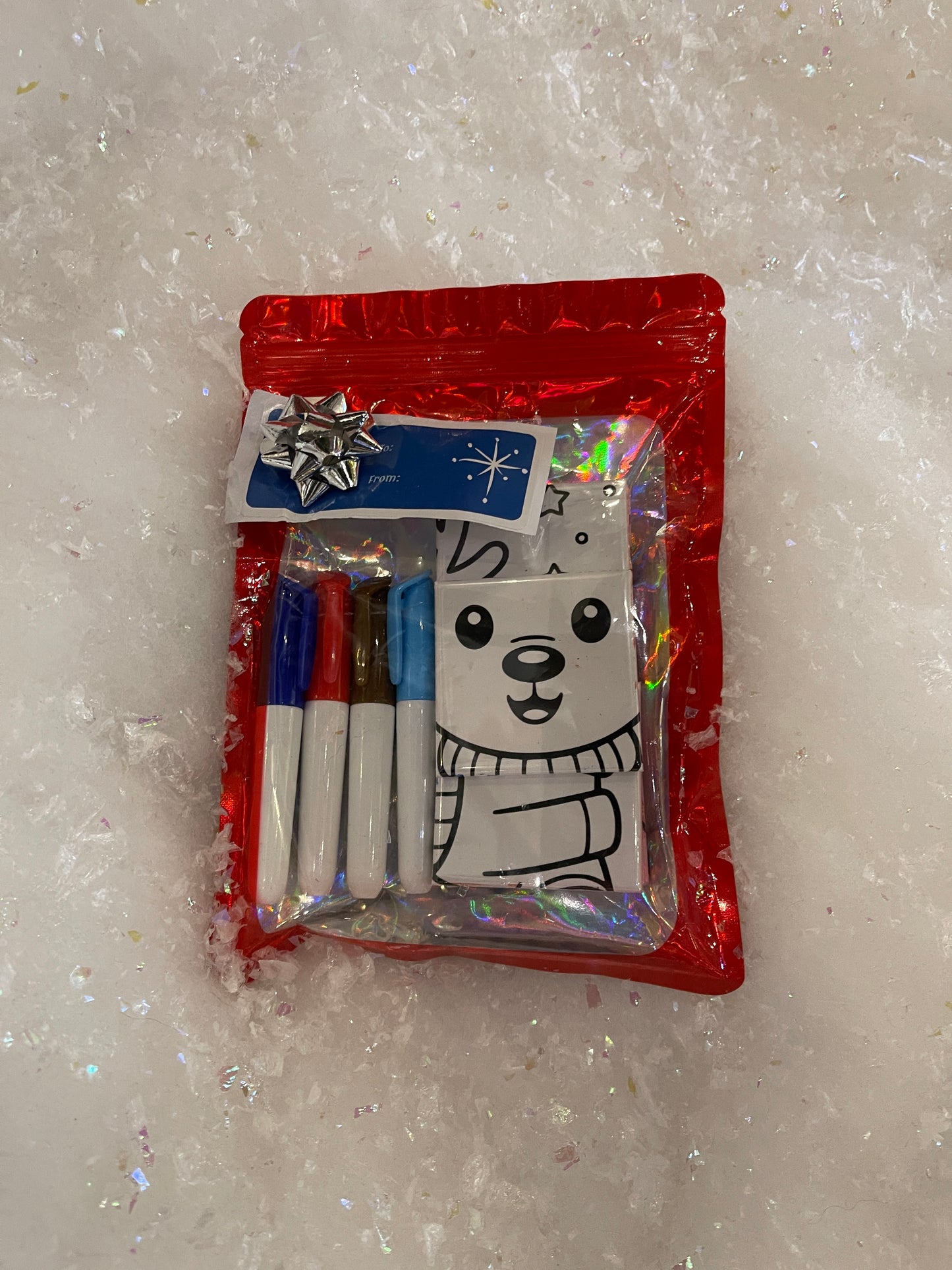 Dry Erase Christmas Puzzle Magnets – 9-Piece Colorable Holiday Puzzle