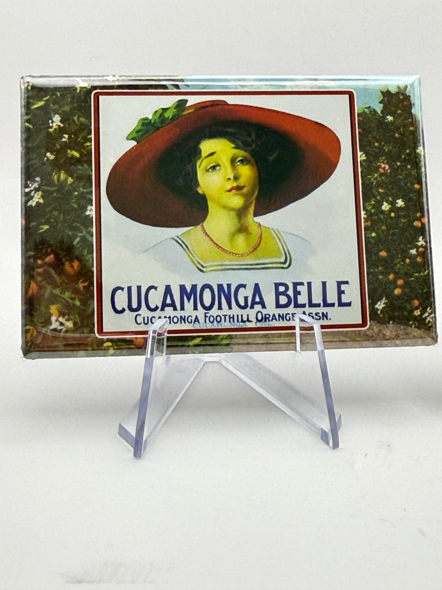 Vintage Citrus Label Magnets — Foothill Cities Collection (3x2” Glossy Rectangle)
