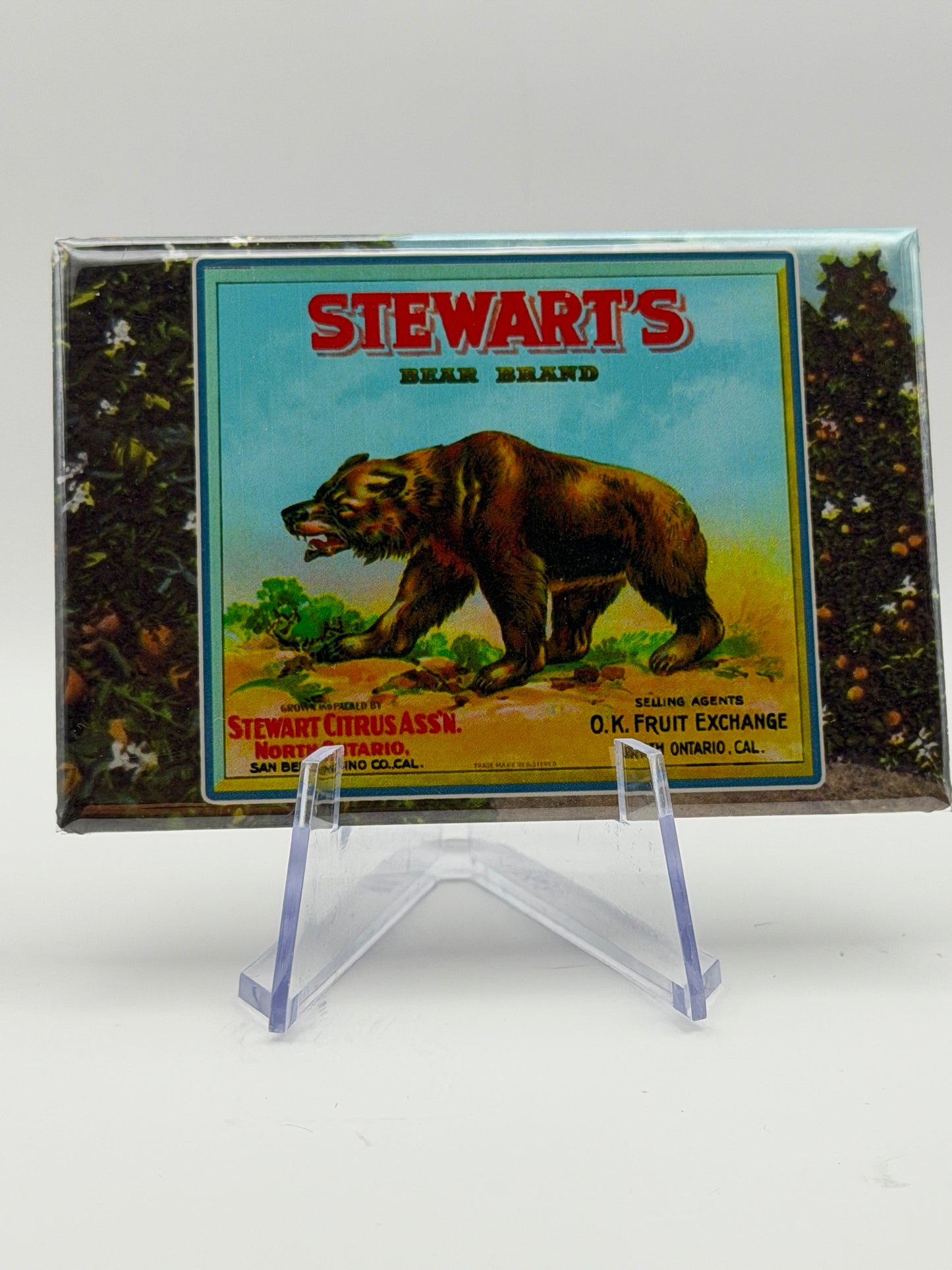 Vintage Citrus Label Magnets — Foothill Cities Collection (3x2” Glossy Rectangle)