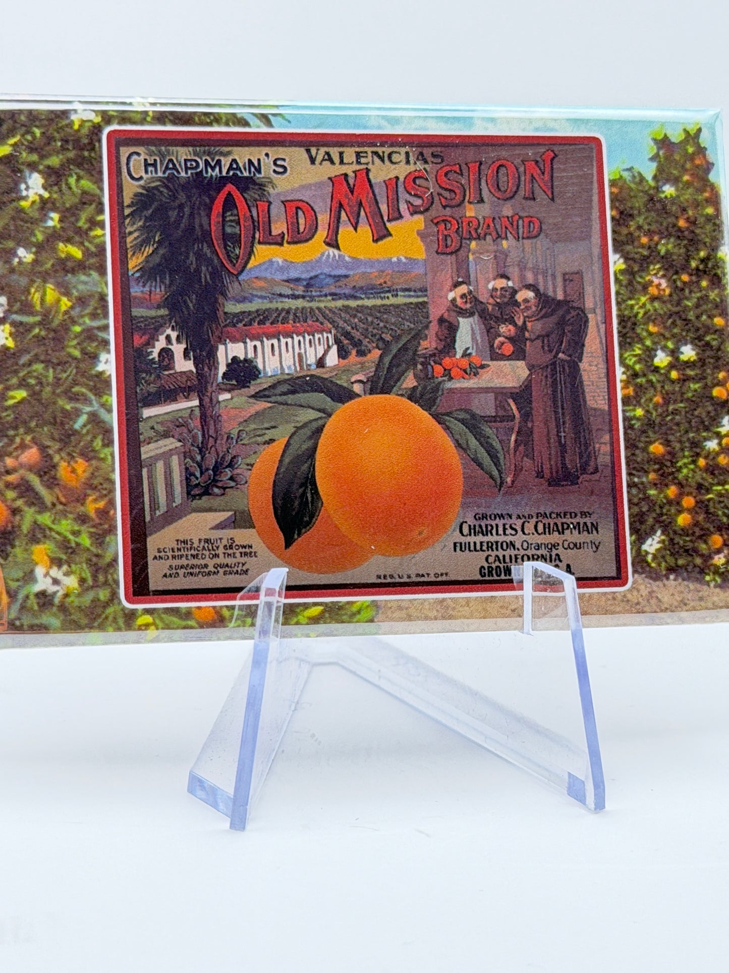 Vintage Citrus Label Magnets — Foothill Cities Collection (3x2” Glossy Rectangle)