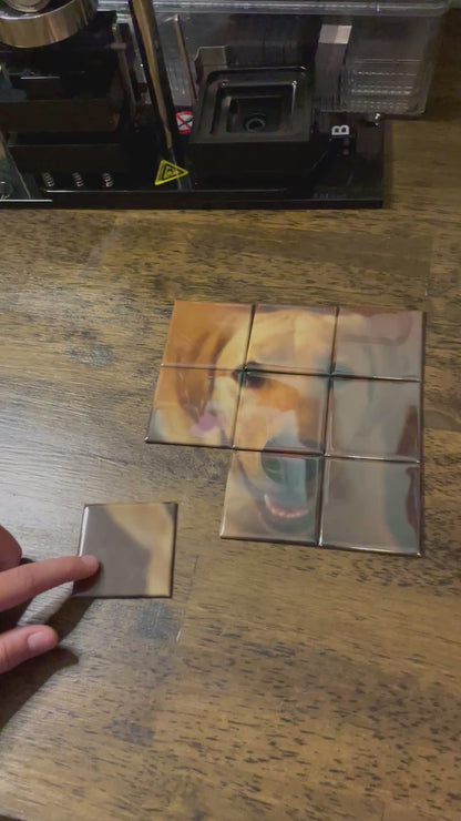 Custom 6inch x 6inch Photo Puzzle Magnet Set